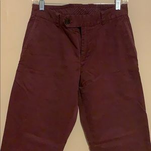 Brooks Brothers burgundy chino